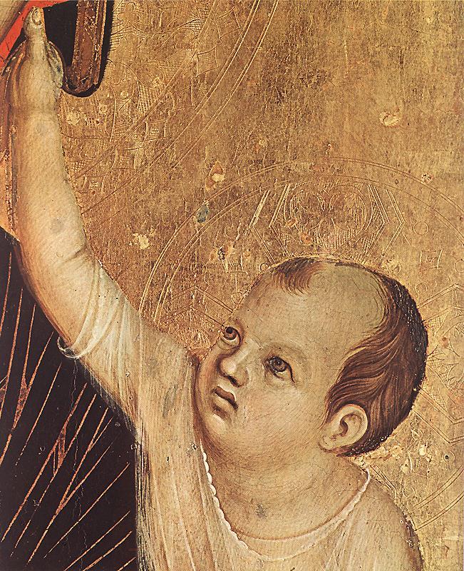 Duccio di Buoninsegna Crevole Madonna (detail) sdg oil painting image